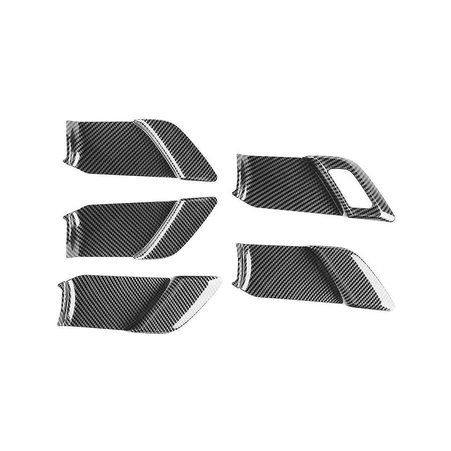 Car Carbon Fiber Door Inner Handle Bowl Frame Trims High/low Configuration 5pcs for Prius 60 Series