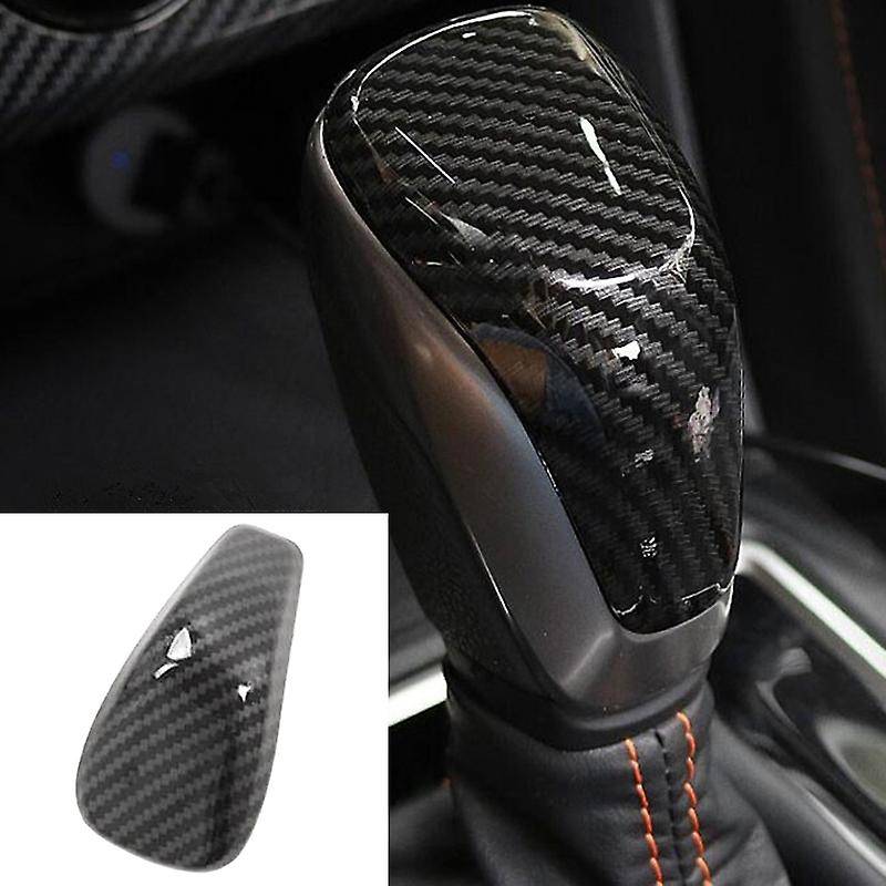Car Carbon Fiber Gear Shift Knob Head Cover Sticker Trim Fit for SK 2019-2021 Car Shift Knob Cover T