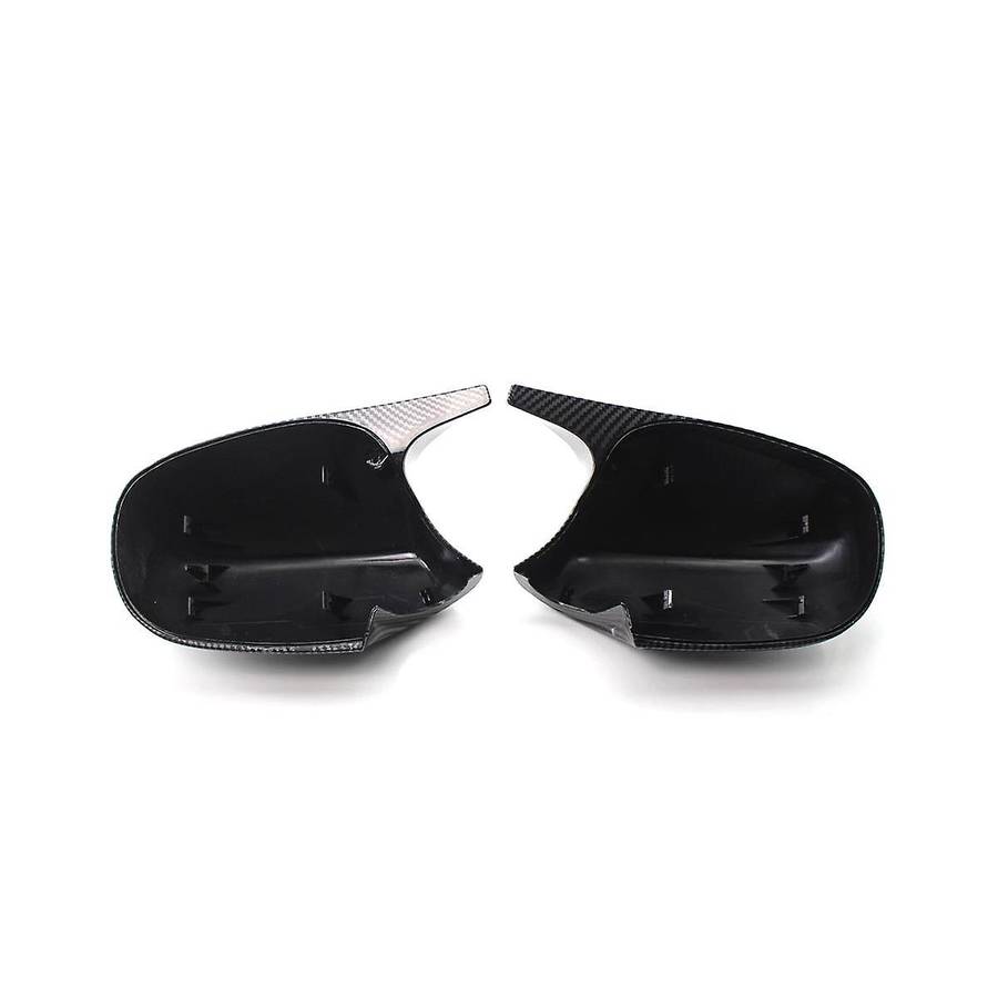 Car Carbon Fiber Pattern Rearview Mirror Cover Side Mirror Case Trim for 3 Series E90 E91 E92 2008-