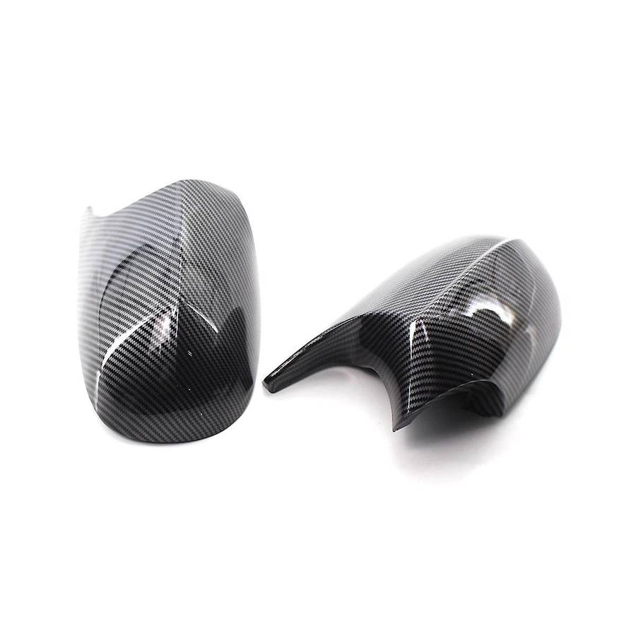 Car Carbon Fiber Pattern Rearview Mirror Cover Side Mirror Case Trim for 3 Series E90 E91 E92 2008-