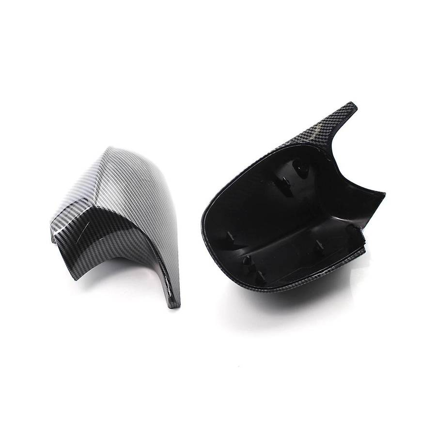 Car Carbon Fiber Pattern Rearview Mirror Cover Side Mirror Case Trim for 3 Series E90 E91 E92 2008-