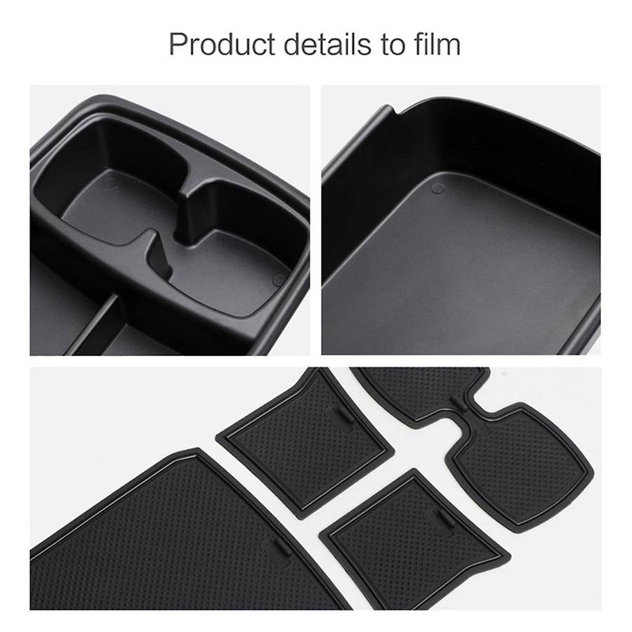 Car Center Console Armrest Storage Box Lower Layer Tray Tidying Under Interior Accessories for EV6 2