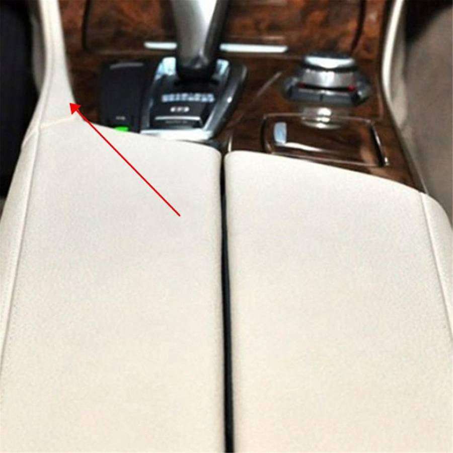 Car Center Console Storage Trim Strip Armrest Box Cover Trim for 5 Series F10 F11 F18 2010-2017 Blac