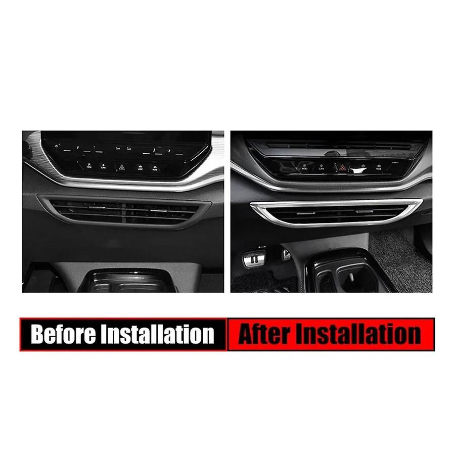 Car Central Control Air Conditioning Outlet Vent Cover Trim Frame for ID.4 ID4 2021-2023 Car Interio