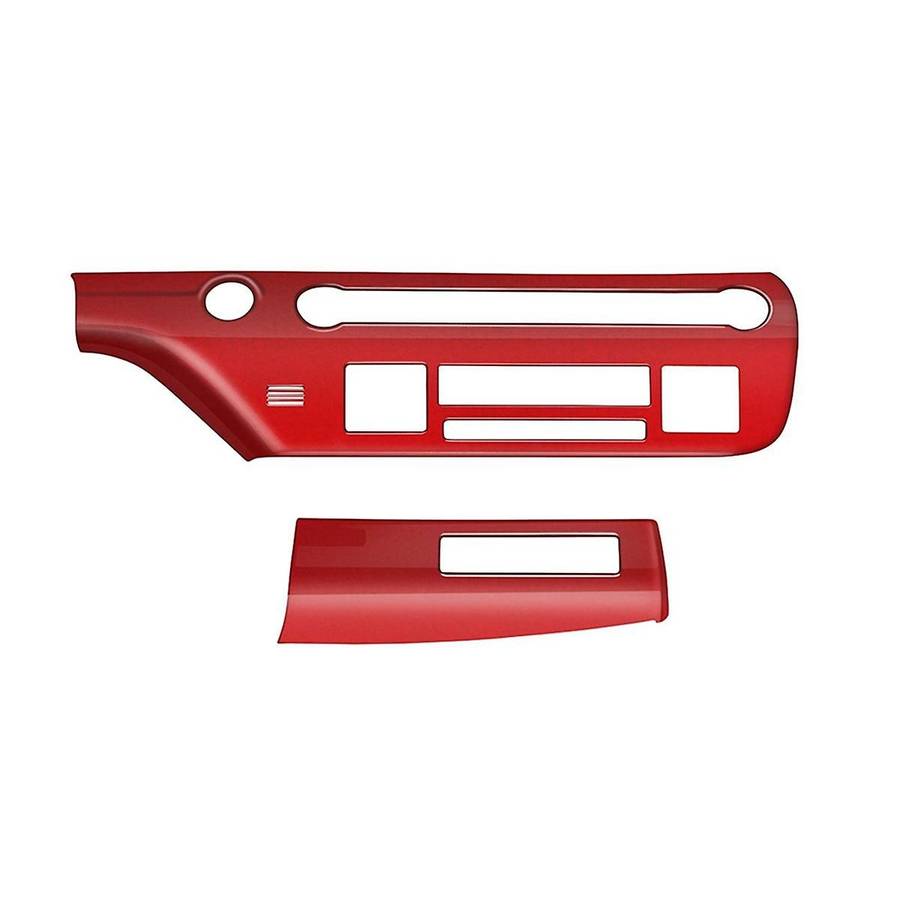Car Central Control Trim Panel Frame for 2024+ Car Multi-Function Button Trim Panel Red