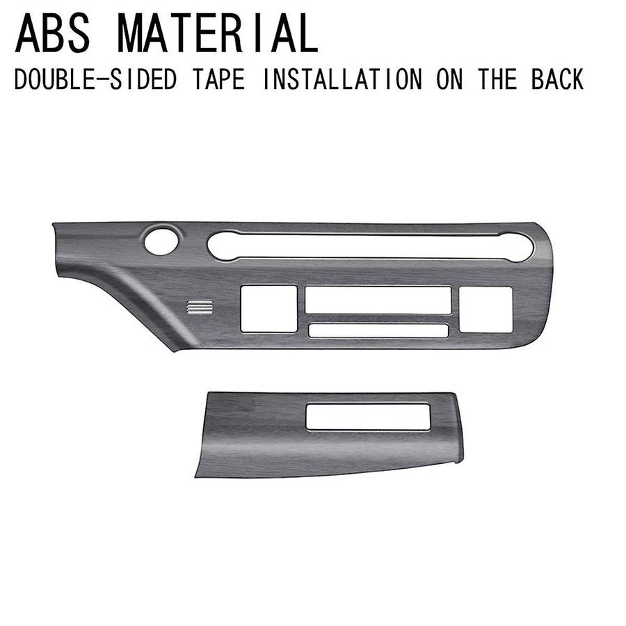 Car Central Control Trim Panel Frame for 2024+ Car Multi-Function Button Trim Panel Wood Grain