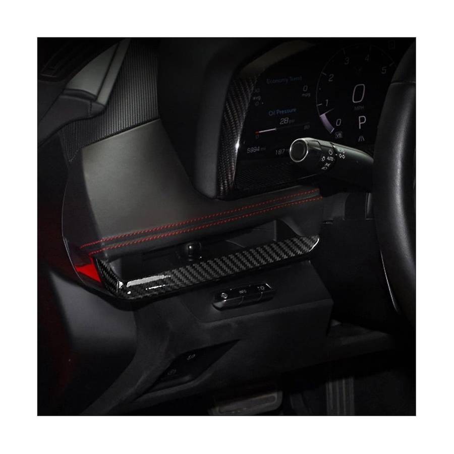 Car Console Dashboard Strip Cover Trim Sticker for C8 Z51 2020-2022(Carbon)