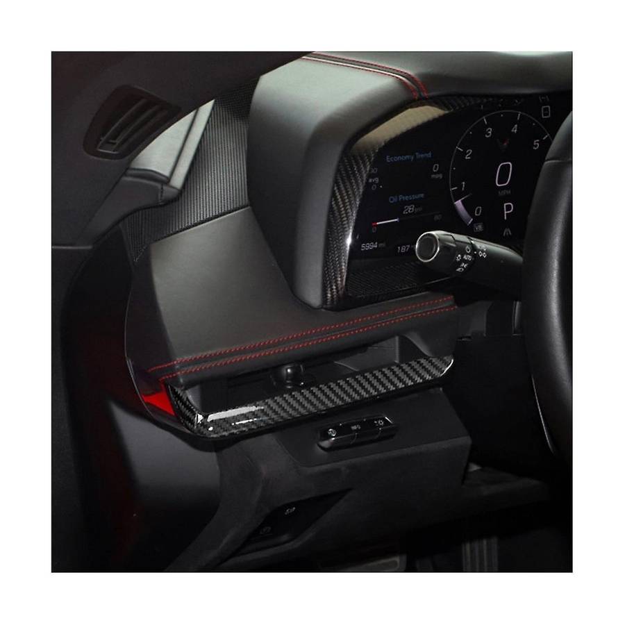 Car Console Dashboard Strip Cover Trim Sticker for C8 Z51 2020-2022(Carbon)