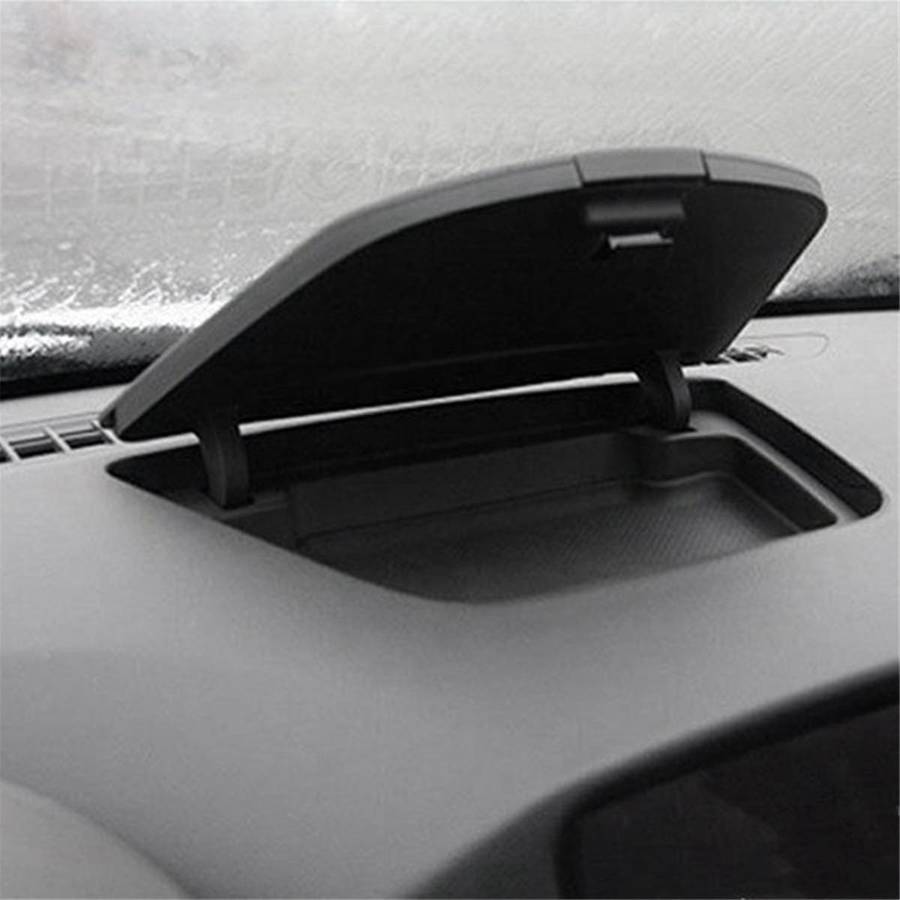 Car Dashboard Central Control Storage Box Cover Accessories for 2010-2015 Grey