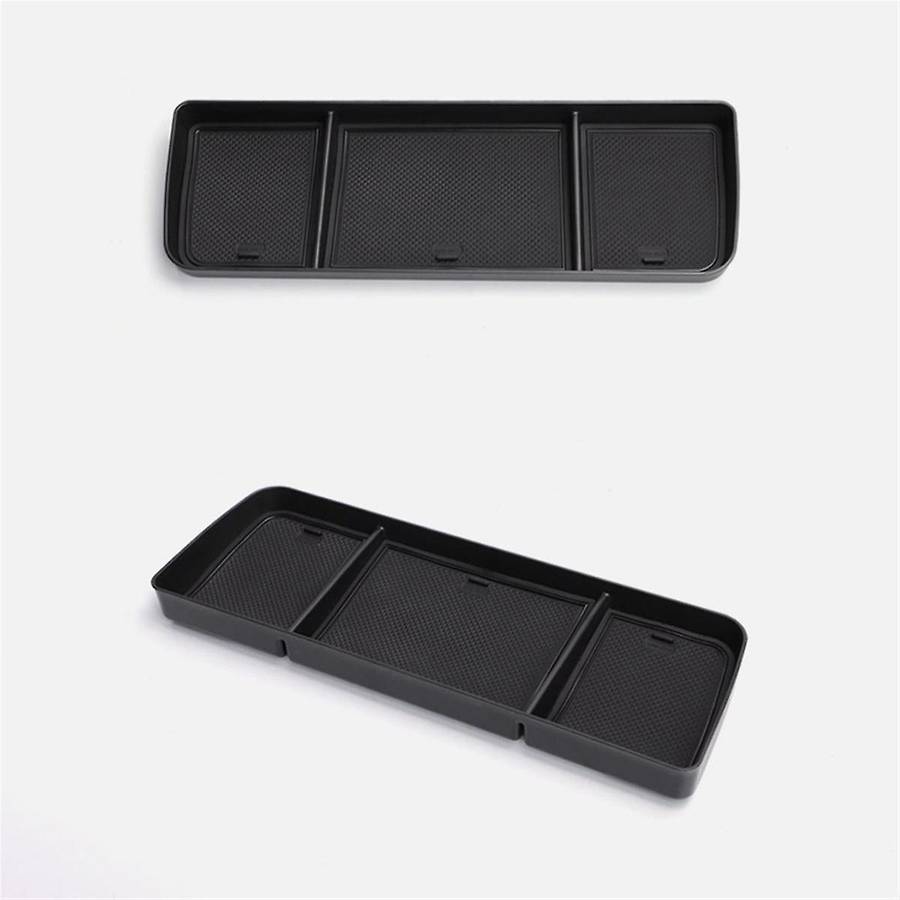Car Dashboard Tray Center Console Hidden Storage Box Behind Screen Accessories Organizer Tidying for