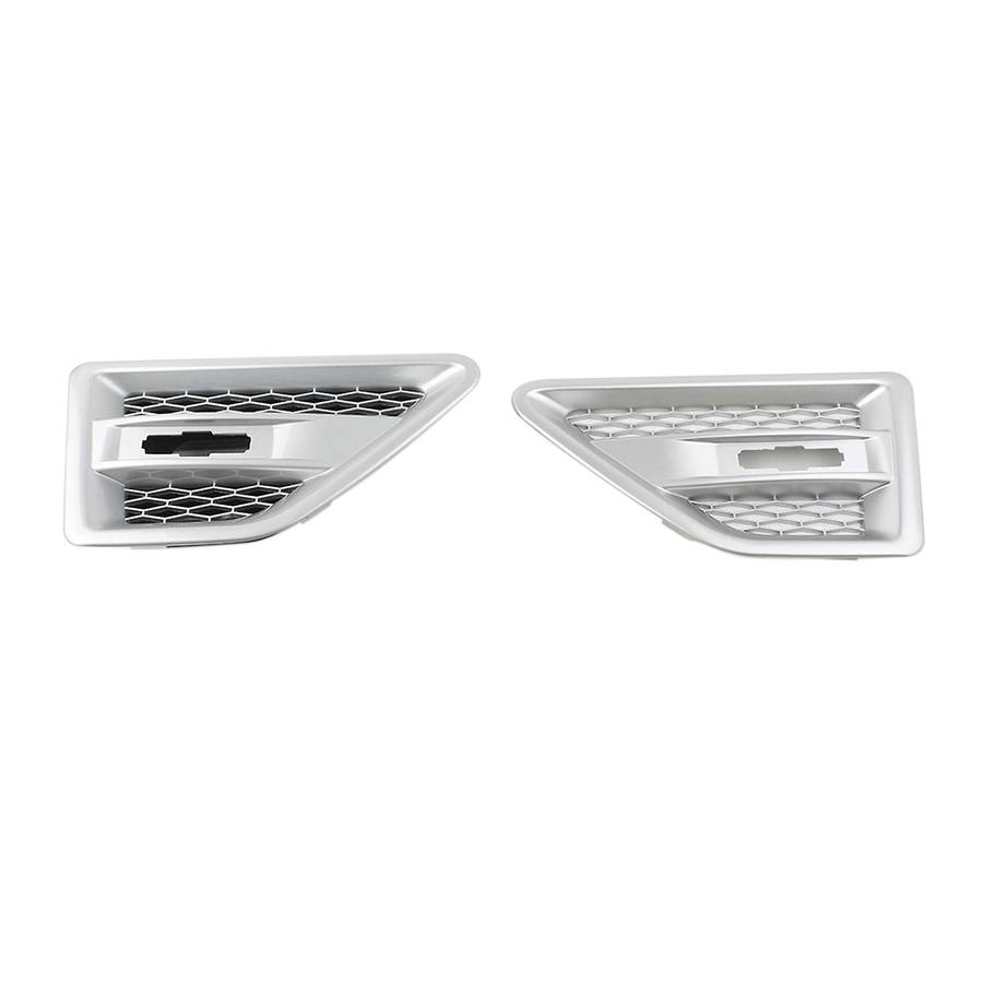 Car Door Side Vent Mesh Grille for 2 LR2 2006-2016 LR001660 LR0016158 Silver