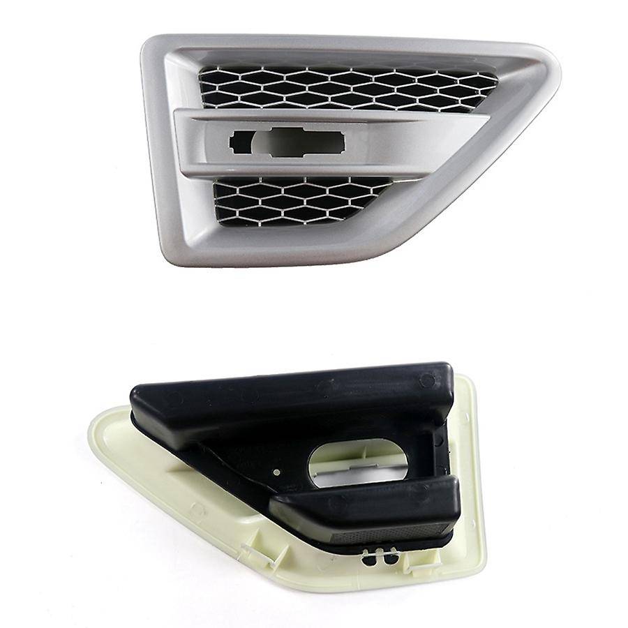 Car Door Side Vent Mesh Grille for 2 LR2 2006-2016 LR001660 LR0016158 Silver