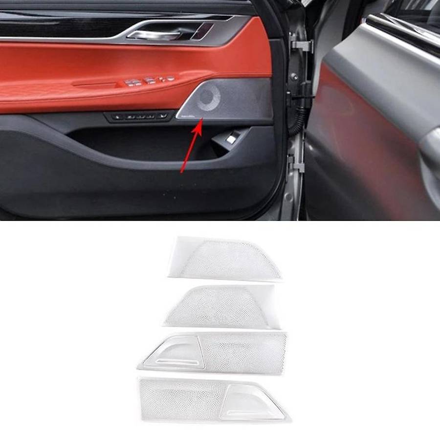 Car Door Speaker Cover Panel Trim Accessories 6-Piece Set for 7 Series G11 G12 2016-2020