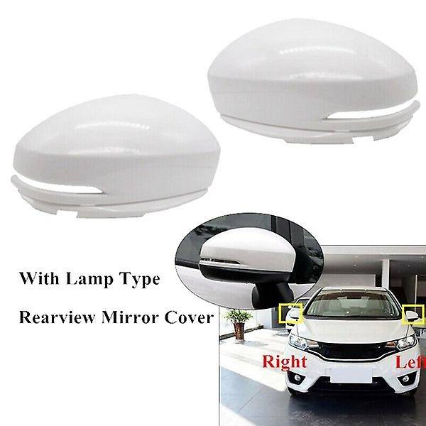 Car Exterior Rearview Door Mirror Cover for Fit Jazz Gk5 2014-2019 Gm6 Side Mirror Housing with Lam