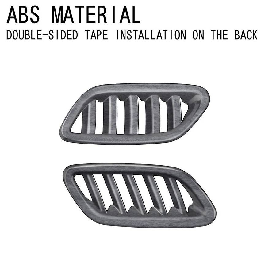 Car Front Air Vent Dashboard A/C Outlet Frame Cover Trim for 2024+ Wood Grain