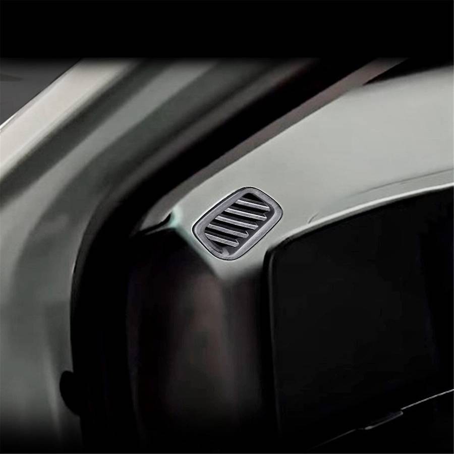 Car Front Air Vent Dashboard A/C Outlet Frame Cover Trim for 2024+ Wood Grain