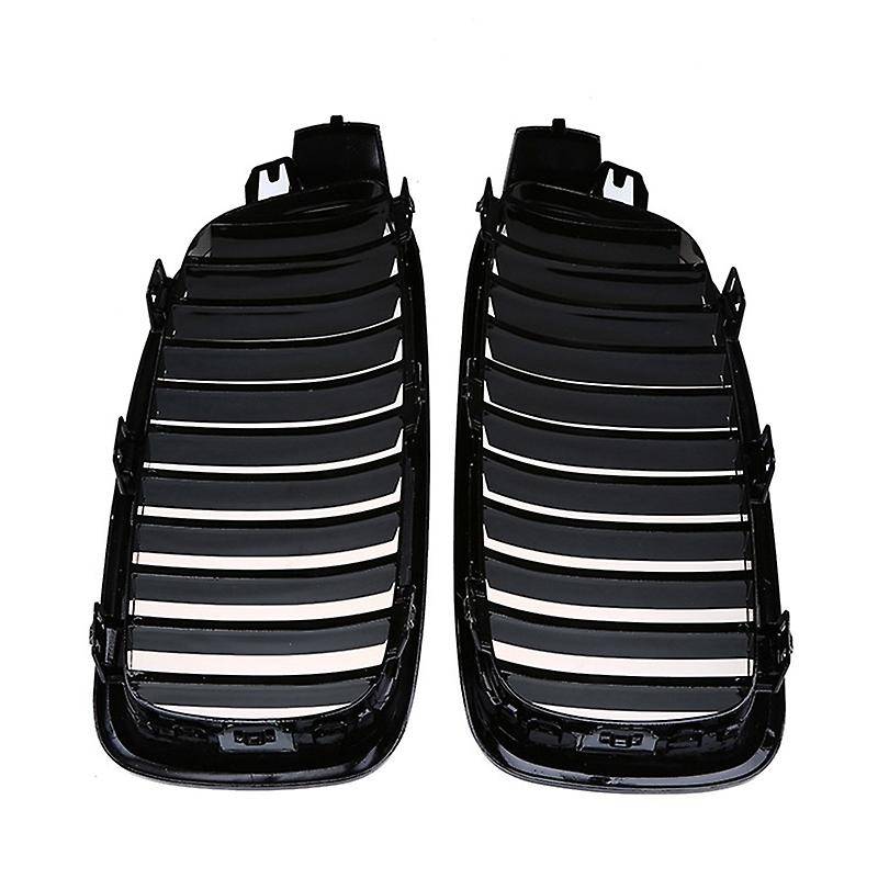 Car Front Bumper Grilles Hood Center Grill Dual Slats Grill for 3 Series F30 320DX/320I/340IX 2012-2