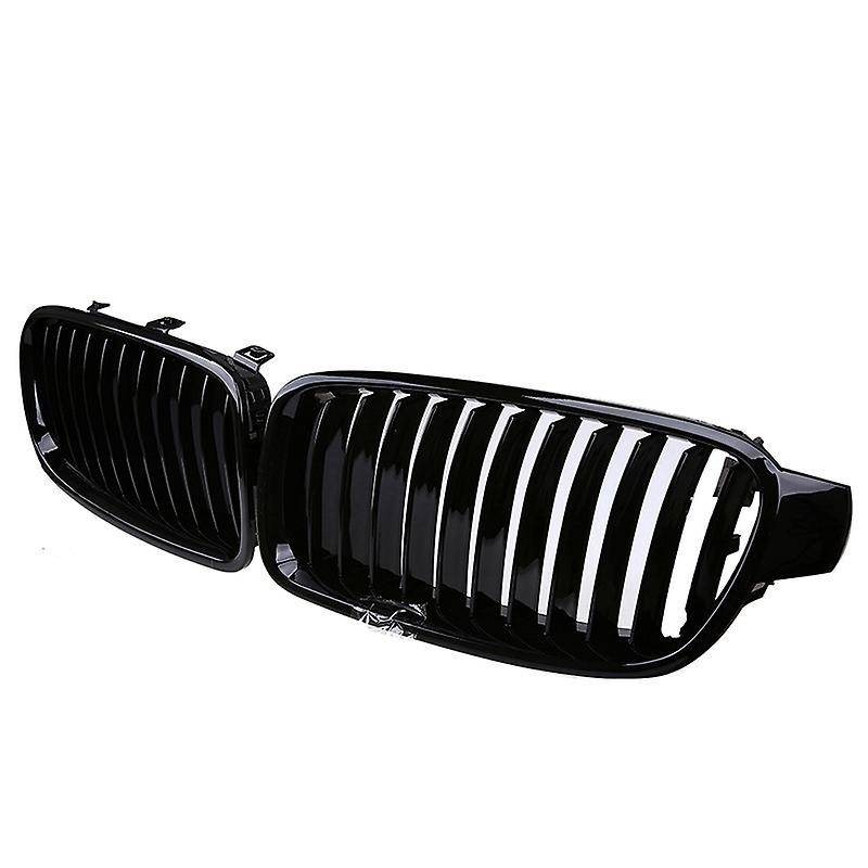Car Front Bumper Grilles Hood Center Grill Dual Slats Grill for 3 Series F30 320DX/320I/340IX 2012-2