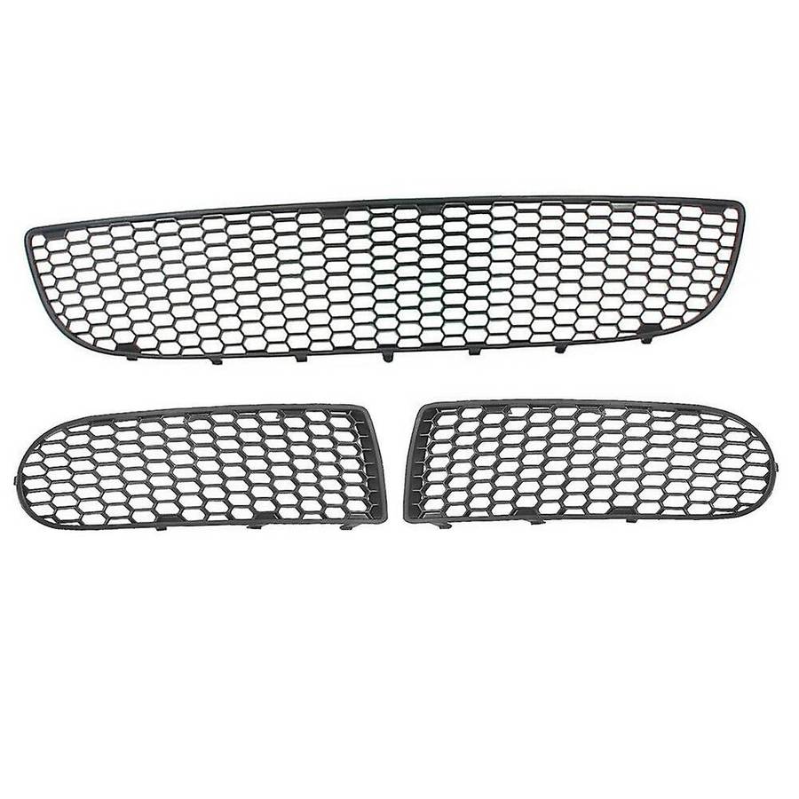Car Front Bumper Radiator Grille Air Intake Mesh Grill Set for 06-10 1C0807681H 1C0807684A 1C0807683