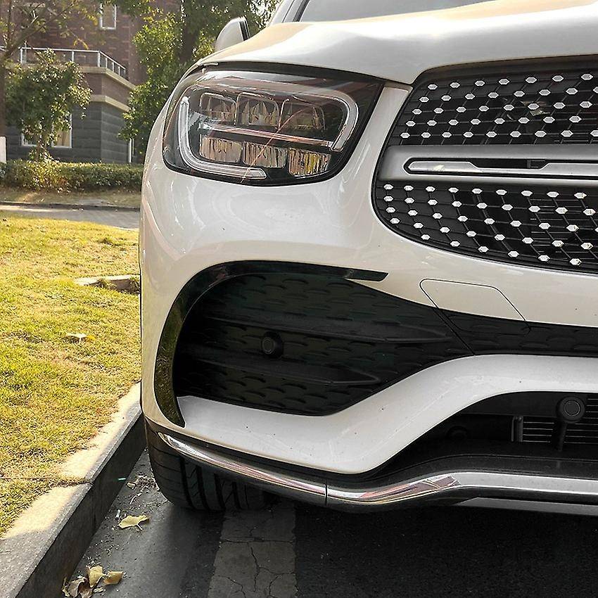 Car Front Bumper Splitter Spoiler Side Decorative Covers Trim for GLC Class GLC260 GLC300 2020 2021