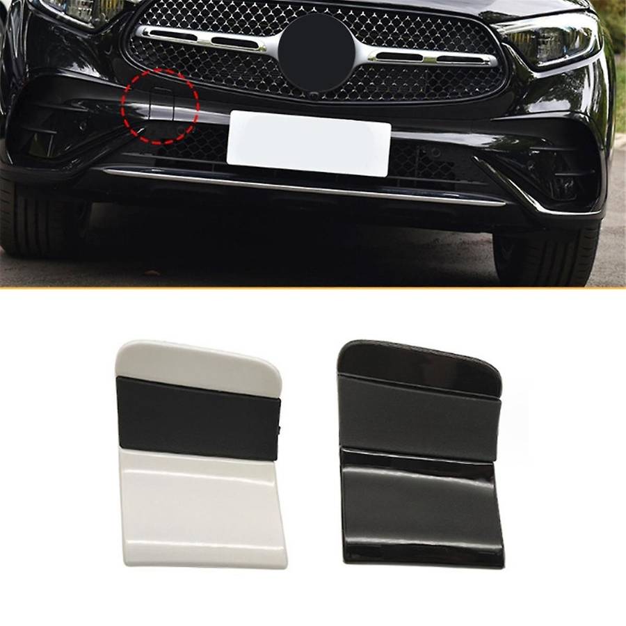 Car Front Bumper Tow Eye Hook Eye Cover Cap 2548851801 for - GLC W254 2023+ Front Trailer Cover Bla