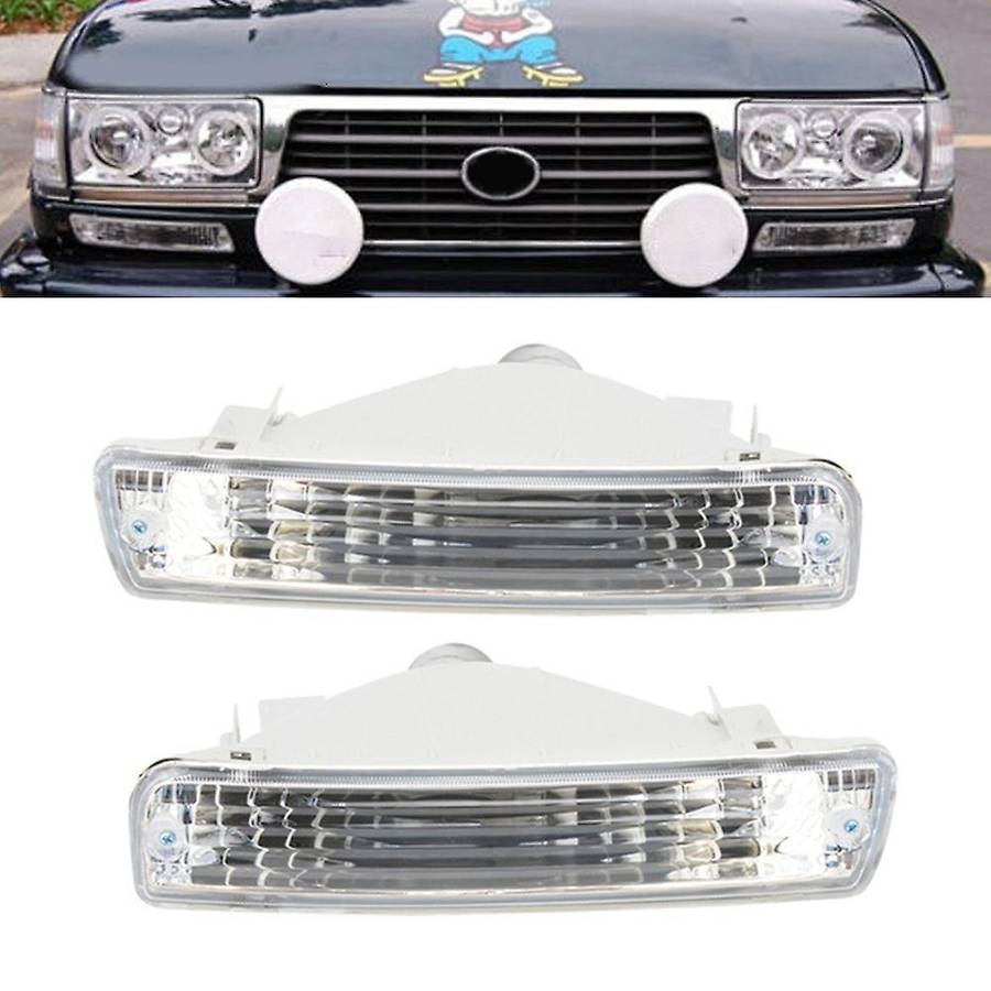 Car Front Bumper Turn Signal Lamp for Land Cruiser 80 Series 1991-1998 LC80 FJ80 FZJ80 HDJ80 HZJ80 4