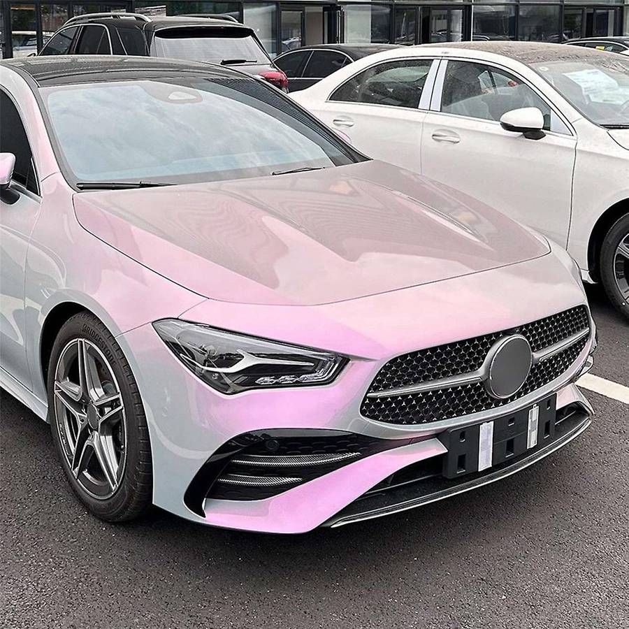Car Front Fog Lights Trim Strips Bumper Lip Splitter Spoiler for CLA Class C118 X118 2023+ Carbon Fi