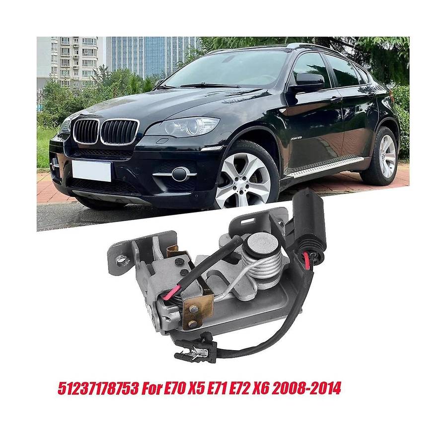 Car Front Hood Lock Latch Safety Catch 51237178753 for E70 X5 E71 E72 X6 2008-2014 Lock Cylinder Cov