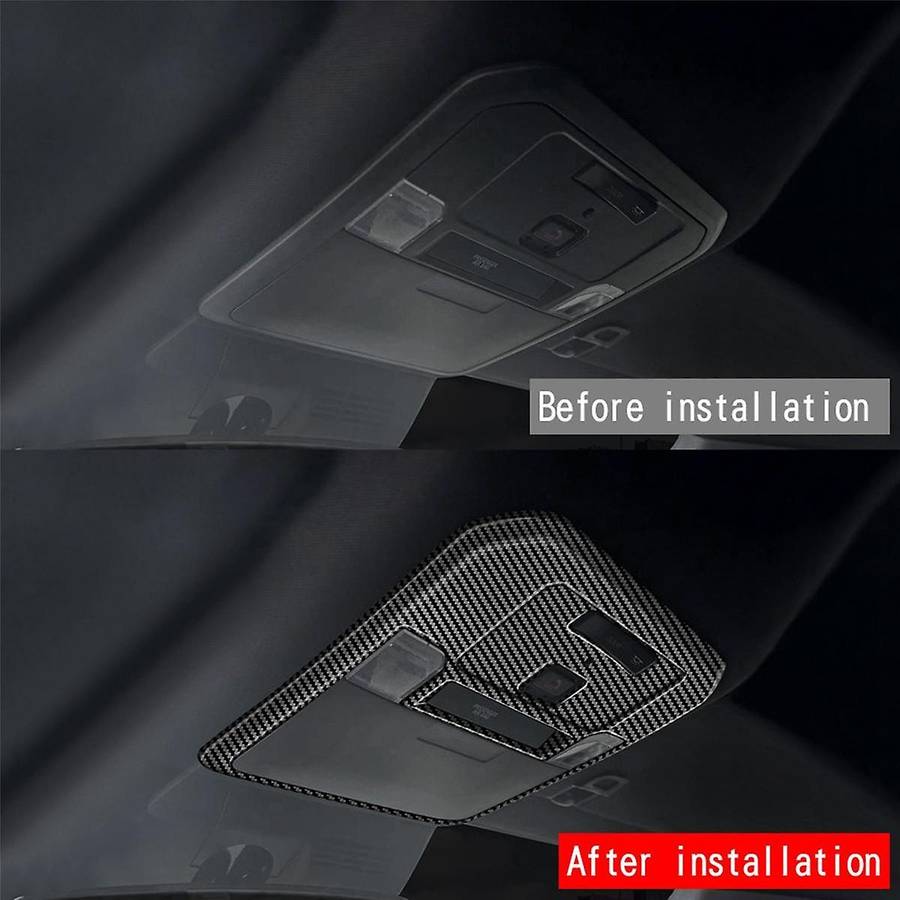 Car Front Reading Light Trim Cover Roof Lamp Panel Frame for 2024 Car Interior Accessories,B