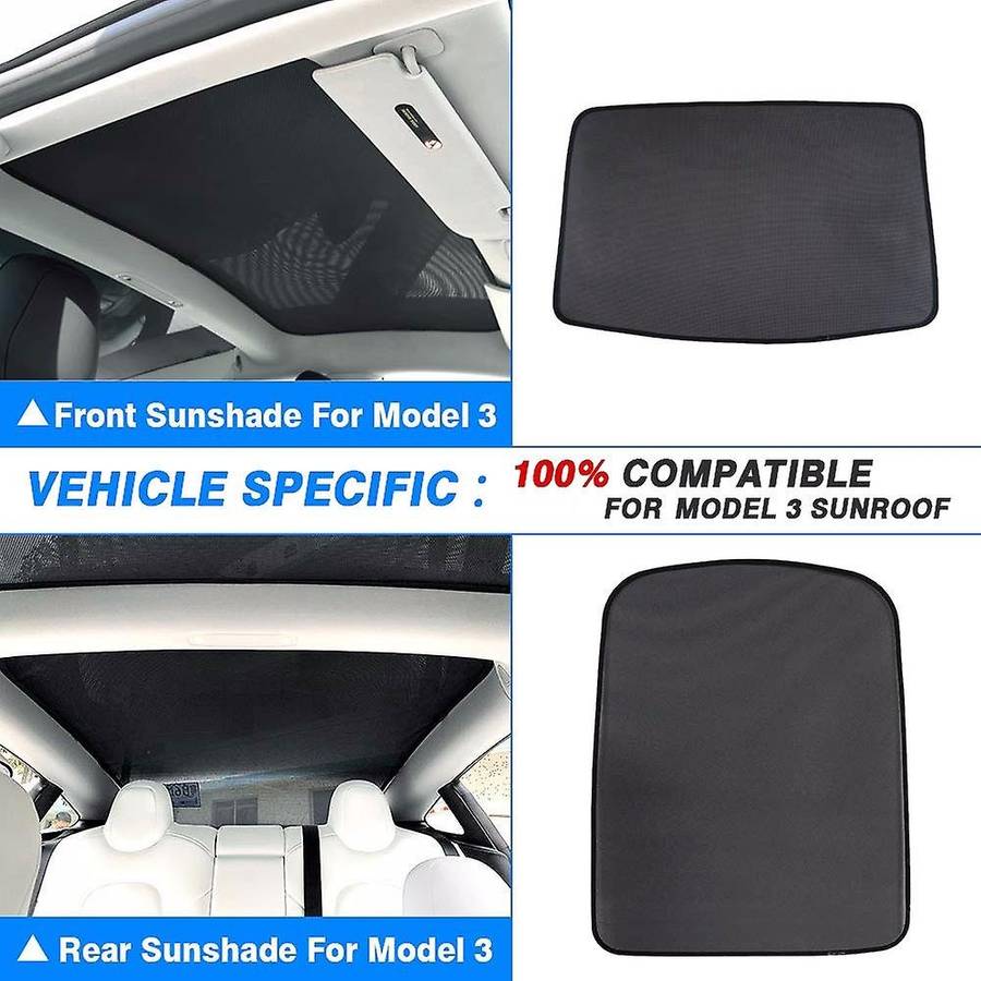 Car Front Rear Sunroof Skylight Shading Net Sun Shades Glass Roof Sunshade Triangular Window Sunshad
