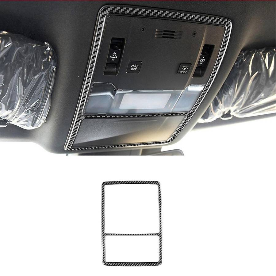 Car Front Roof Reading Light Trim Cover Sticker for RX 2016-2019 Soft Carbon Fiber Roof Lamp Decorat