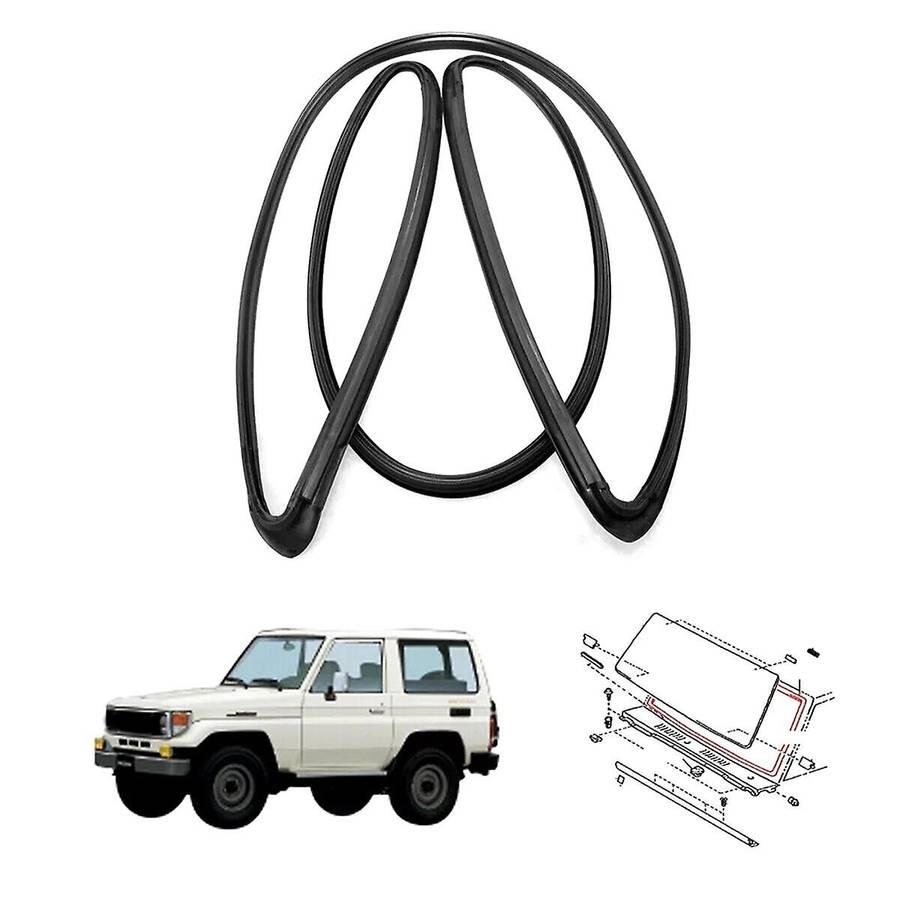 Car Front Windshield Weatherstrip 56121-60140 for Land Cruiser Hardtop FZJ71 GRJ76 HZJ78 2007-2017
