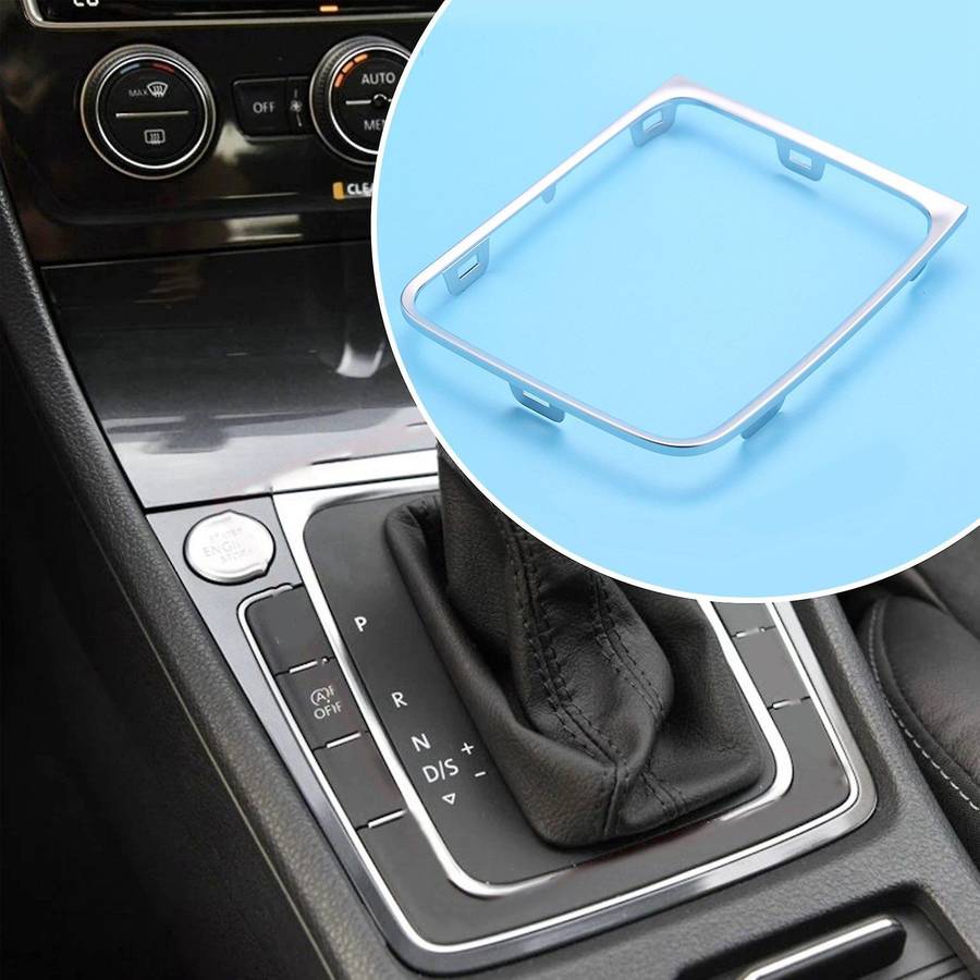 Car Gear Bracket Circle Gear Shift Knob Base Trim Circle Automatic for Golf 7 7.5 Golf R 2008-2013