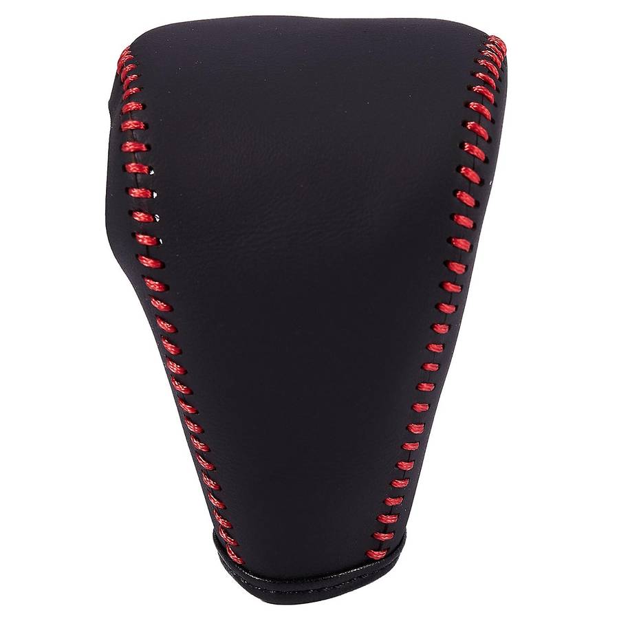 Car Gear Shift Cover,Leather Shift Lever Cover Pack of 1 Piece Black