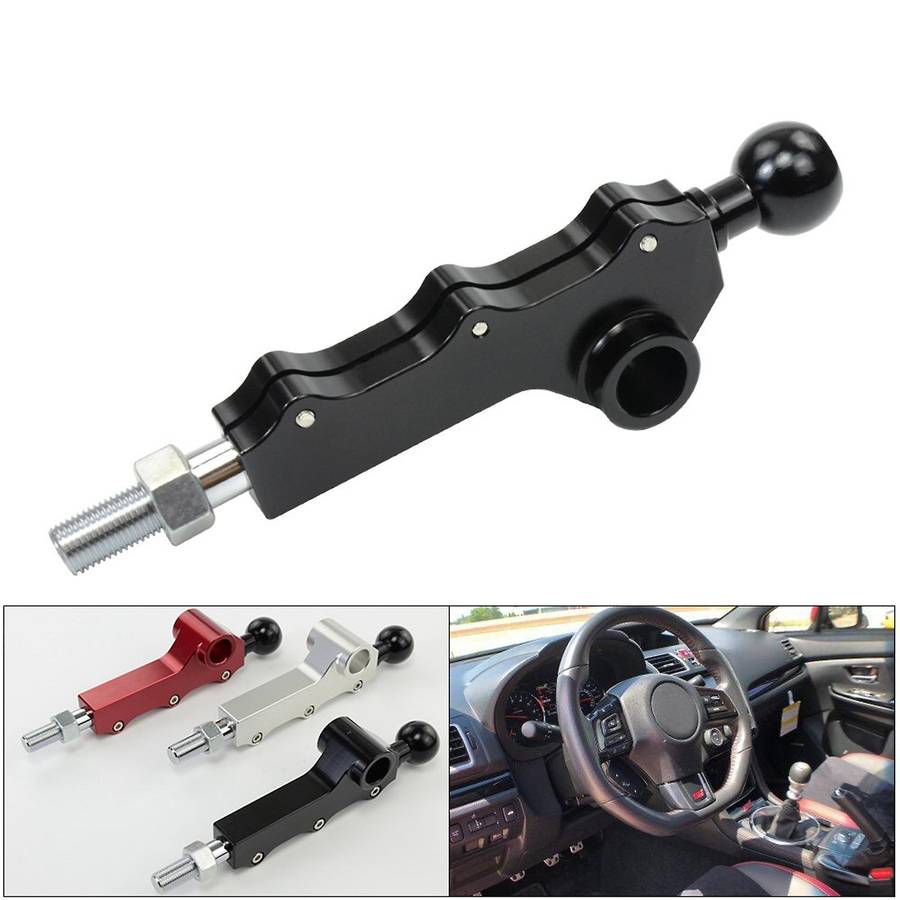Car Gear Shift Lever Adjustable Short Height Throw Shifter for 2008-2014 Black