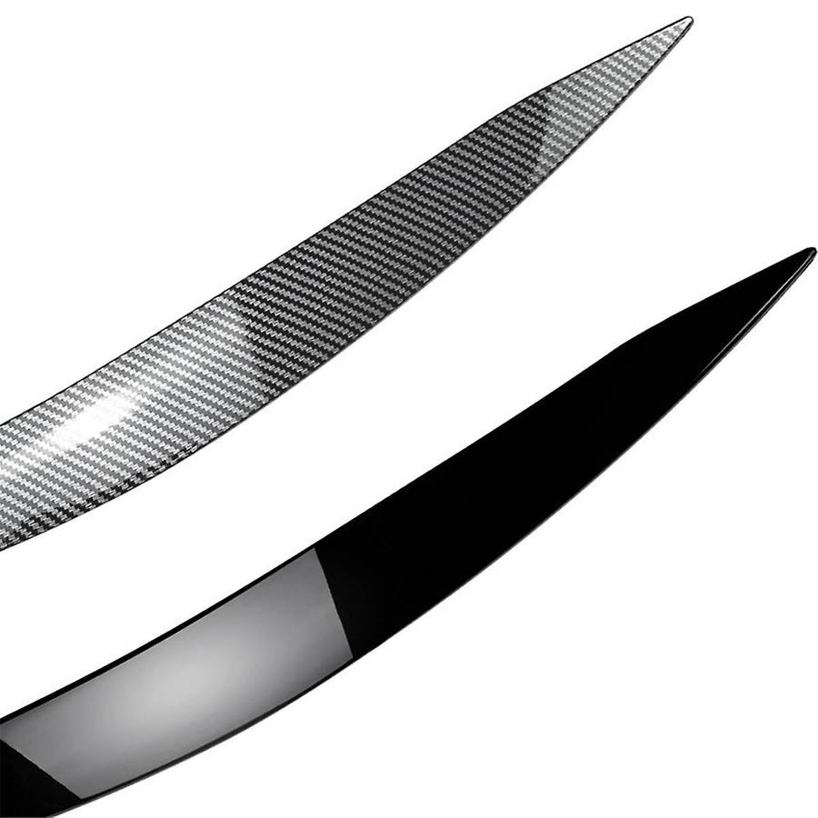 Car Gloss Black Headlight Lamp Eyebrows Cover Trim for Focus Mk4 2019-2021 Car Eyelids Lids