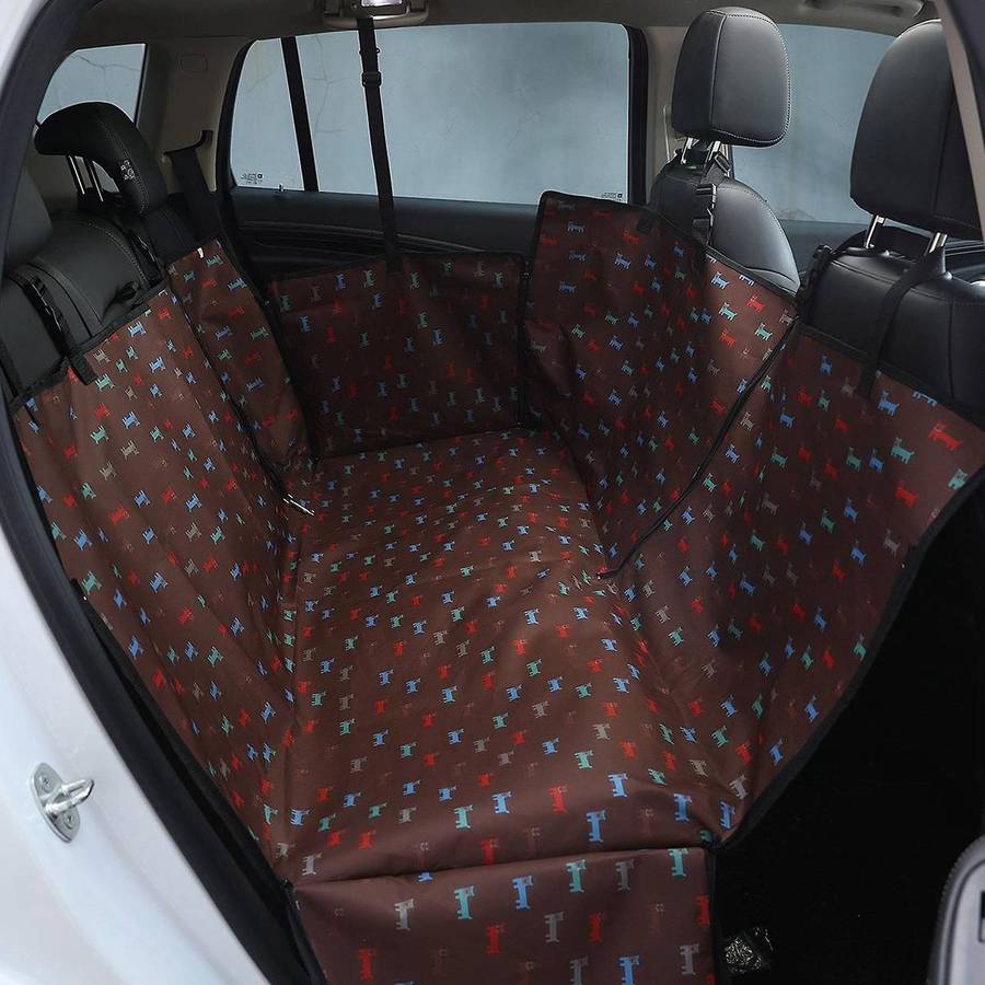 Puppy Print Dog Car Back Seats Cover Pet Waterproof Car Oxford High Quality Cushion Protector