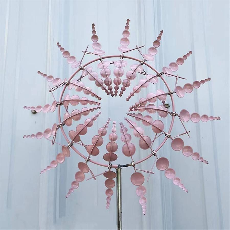 Purple Magic Metal Windmill New Kinetic Metal Windmill, Suitable for Yard and Garden