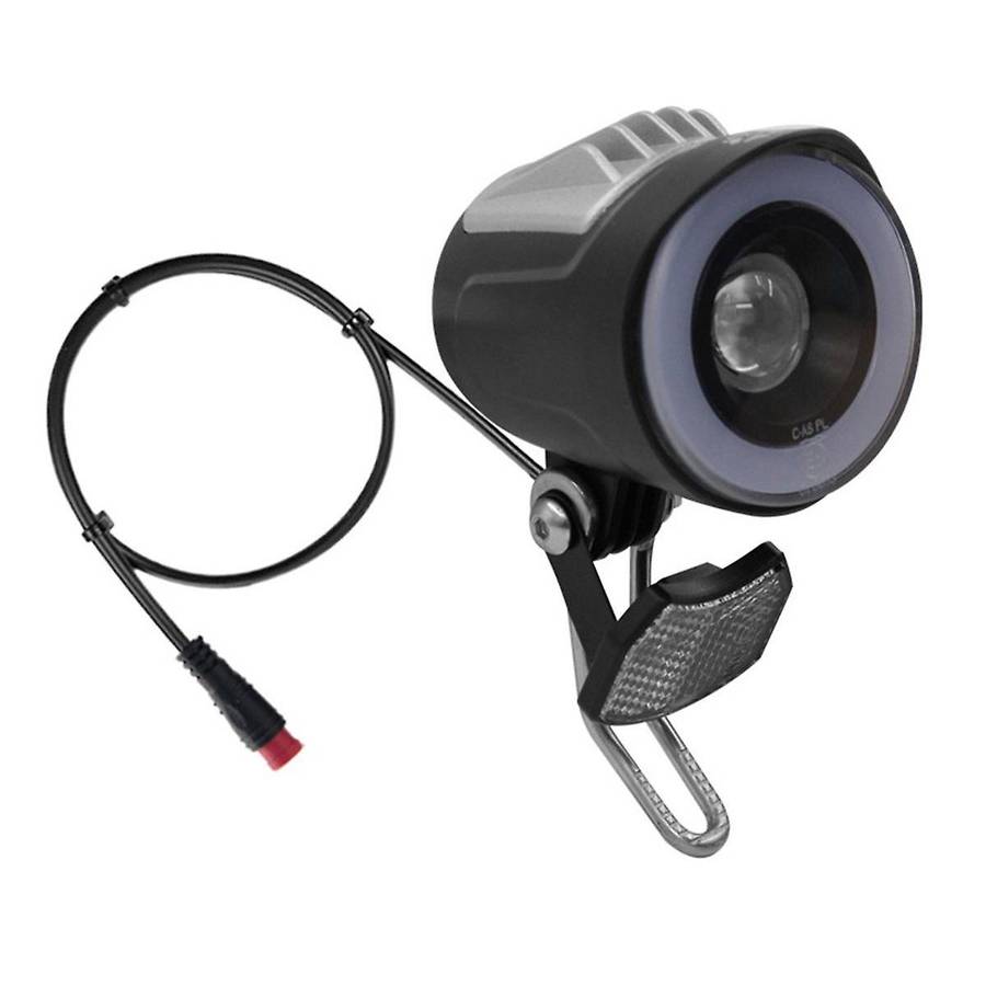 QD228 LED Headlight Electric Bicycle Scooter Waterproof Connector Front Light with Horn Accessories