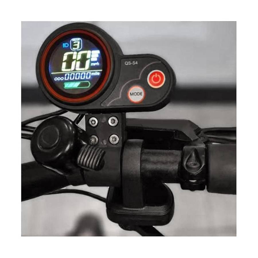 Qs-s4 36v-60v Thumb Throttle Lcd Display Kit+ignition Lock Key for Zero 8 9 10 8x 10x Electric Scoot