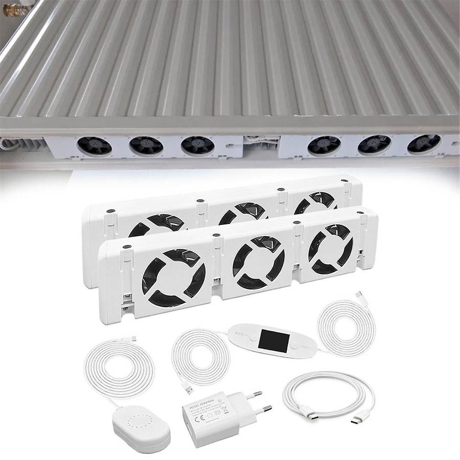 Radiator Fan Smart Radiator Booster Extension Set Ventilator Fan Universal Promote Hot Circulation