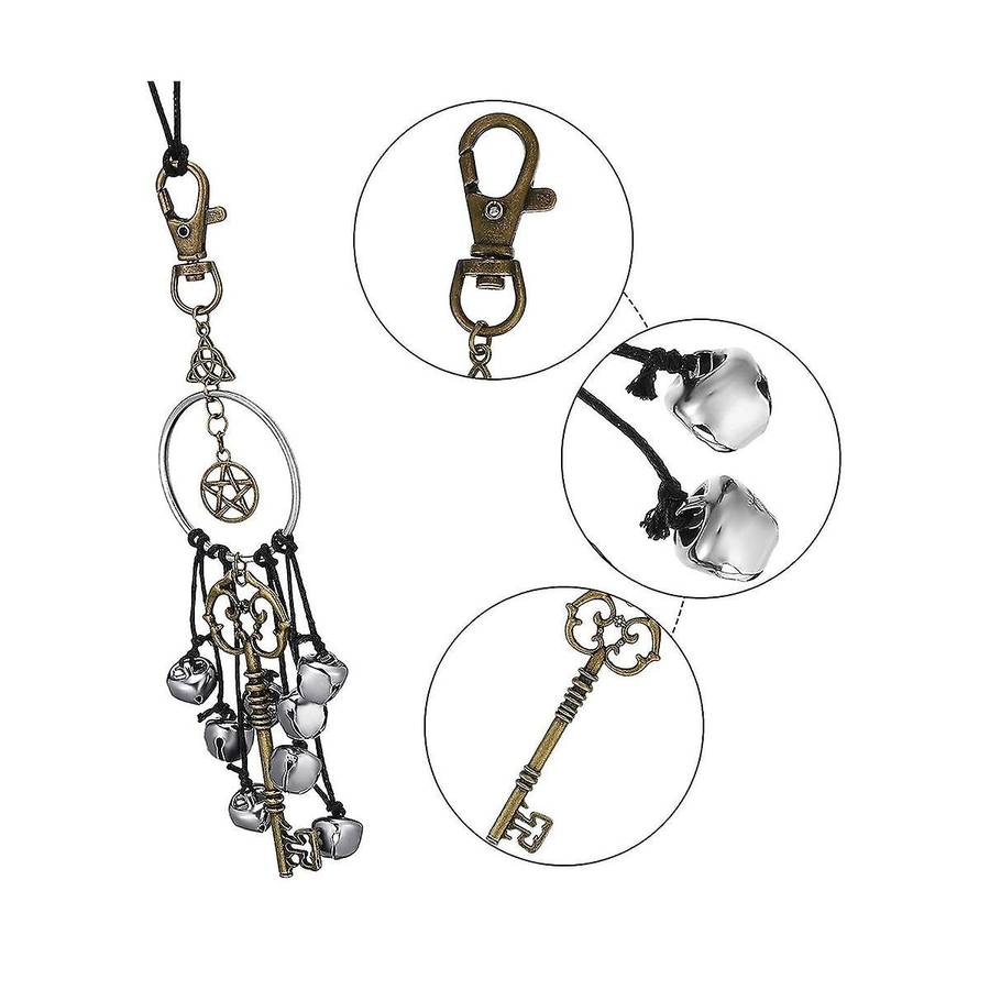 Rattan Wind Chimes Pray Crystal Wind Chimes Witch Protect Door Handle Pendants Family Room Decoratio