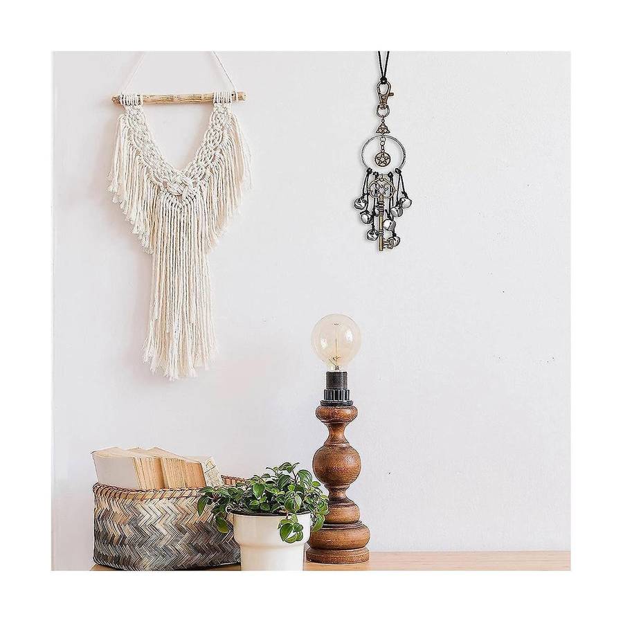 Rattan Wind Chimes Pray Crystal Wind Chimes Witch Protect Door Handle Pendants Family Room Decoratio