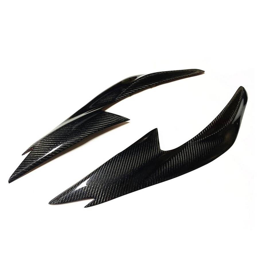 Real Carbon Fiber Eyelids Eyebrows Lids Headlight Trim Cover for Altima 2016-2018