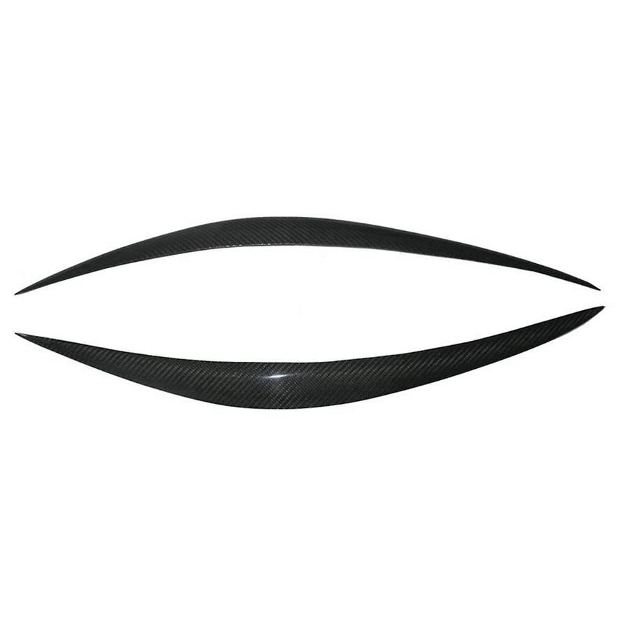 Real Carbon Fiber Eyelids Eyebrows Lids Headlight Trim Cover for Fx35 Fx37 Qx70 Fx50 2009-2013