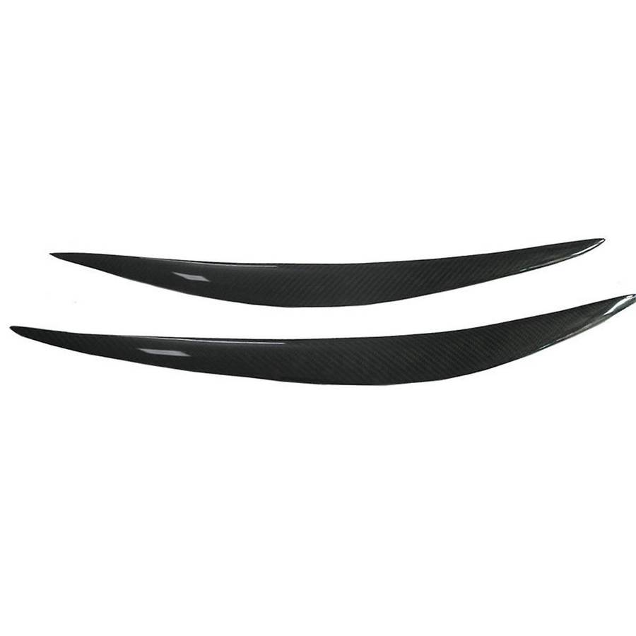 Real Carbon Fiber Eyelids Eyebrows Lids Headlight Trim Cover for Fx35 Fx37 Qx70 Fx50 2009-2013