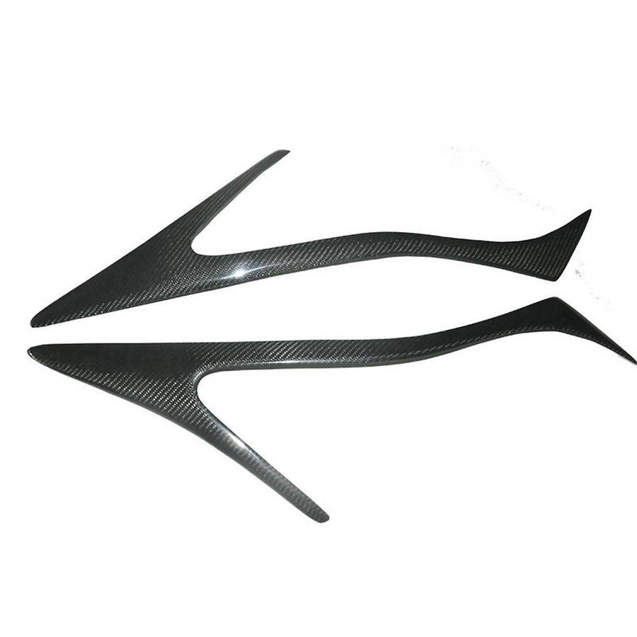 Real Carbon Fiber Eyelids Eyebrows Lids Headlight Trim Covers for 2010-2019