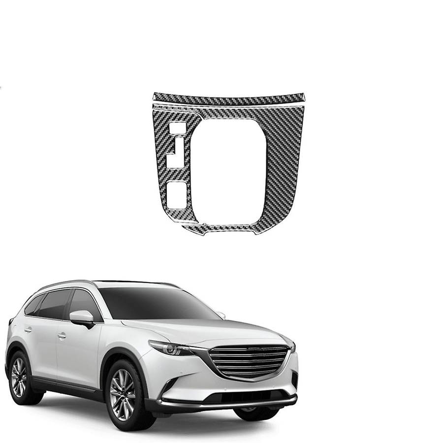 Real Carbon Fiber for CX9 -9 2016-2022 Center Console Gear Shift Panel Cover Trim Sticker Interior