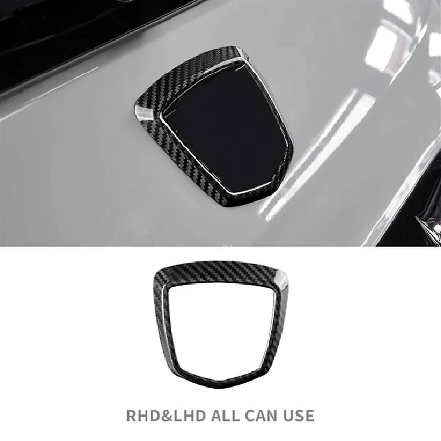Real Hard Carbon Fiber Cover for 595 2012-2023 Rear Logo Trim Accessories