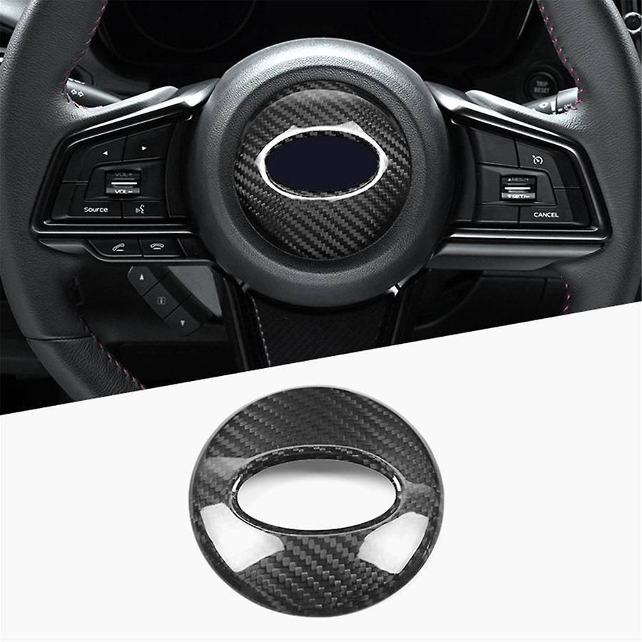 Real Hard Carbon Fiber Sticker for / 2022-2024 Car Steering Wheel Center Cover Accessories,B